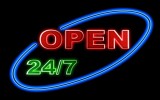 open sign