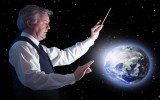 man with baton
