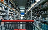 shopping cart in store