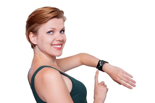 girlwearingphonewatch