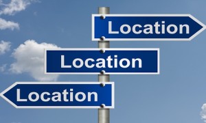 location sign