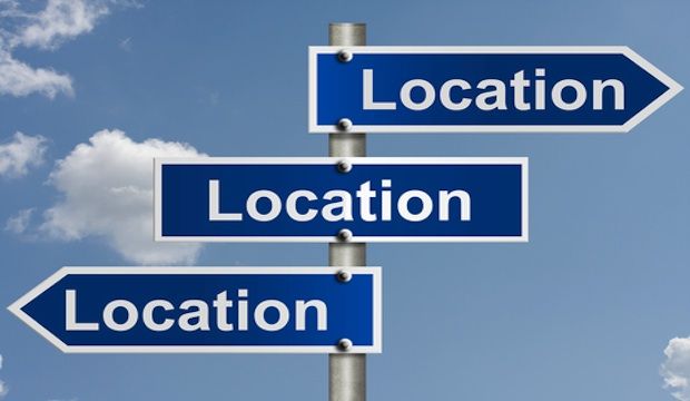 location sign
