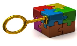 puzzle with key