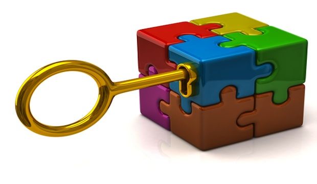 puzzle with key