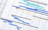 Project planning gantt chart
