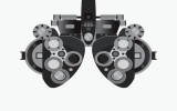 Eye examination isolated on white background equipment of test eye for Ophthalmologist health care Vector illustration.