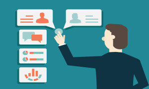 Concept of Customer Relationship Management - vector illustration