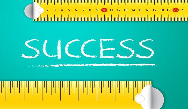 Measuring Business Success and Achievement Concept