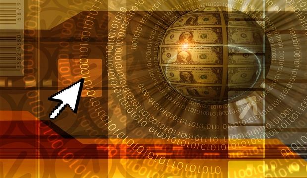 Financial Concept Background - Orange
