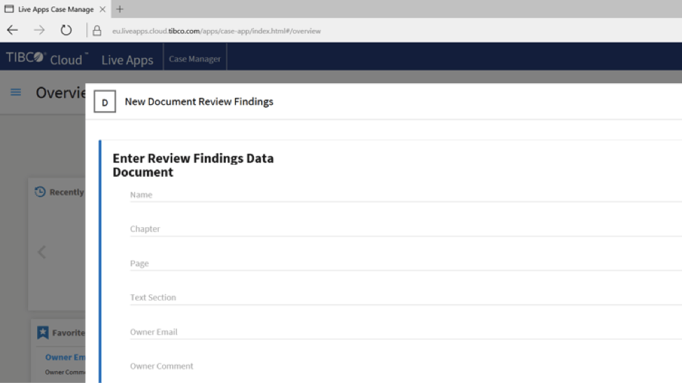 Case-manager document review