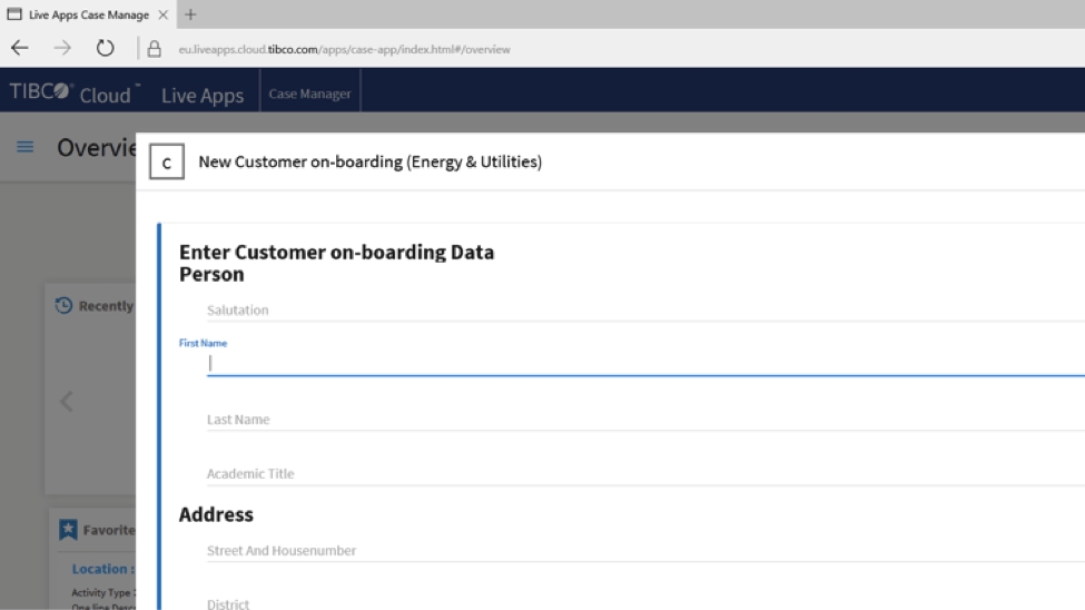 Case-manager app