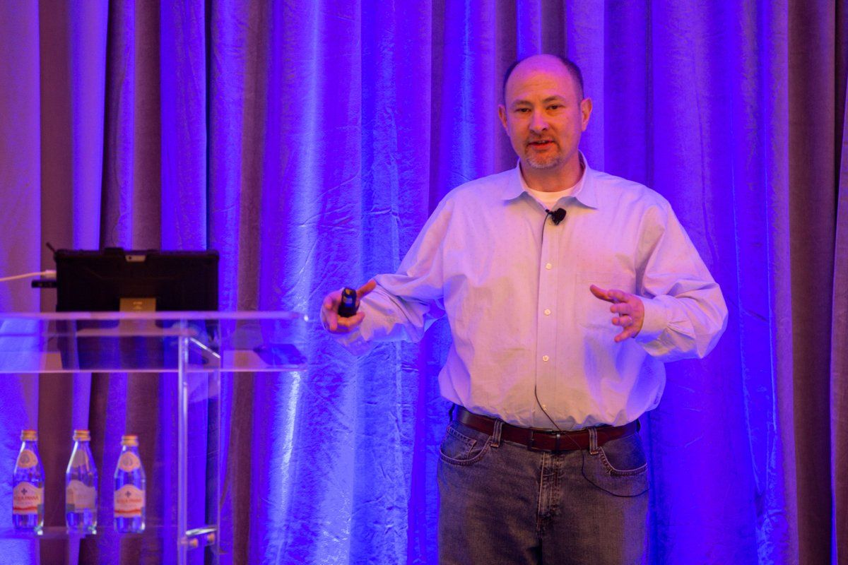 Todd Bailey delivering the closing keynote.
