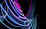 Glowing lines on black background