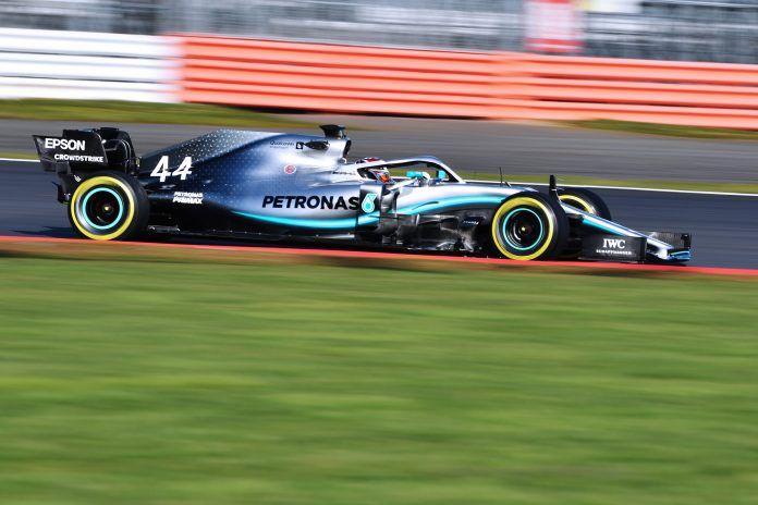 F1 W10 EQ Power+ Shakedown, Silverstone