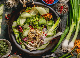 vegetables on table