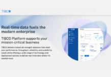 The new home page on the TIBCO website.