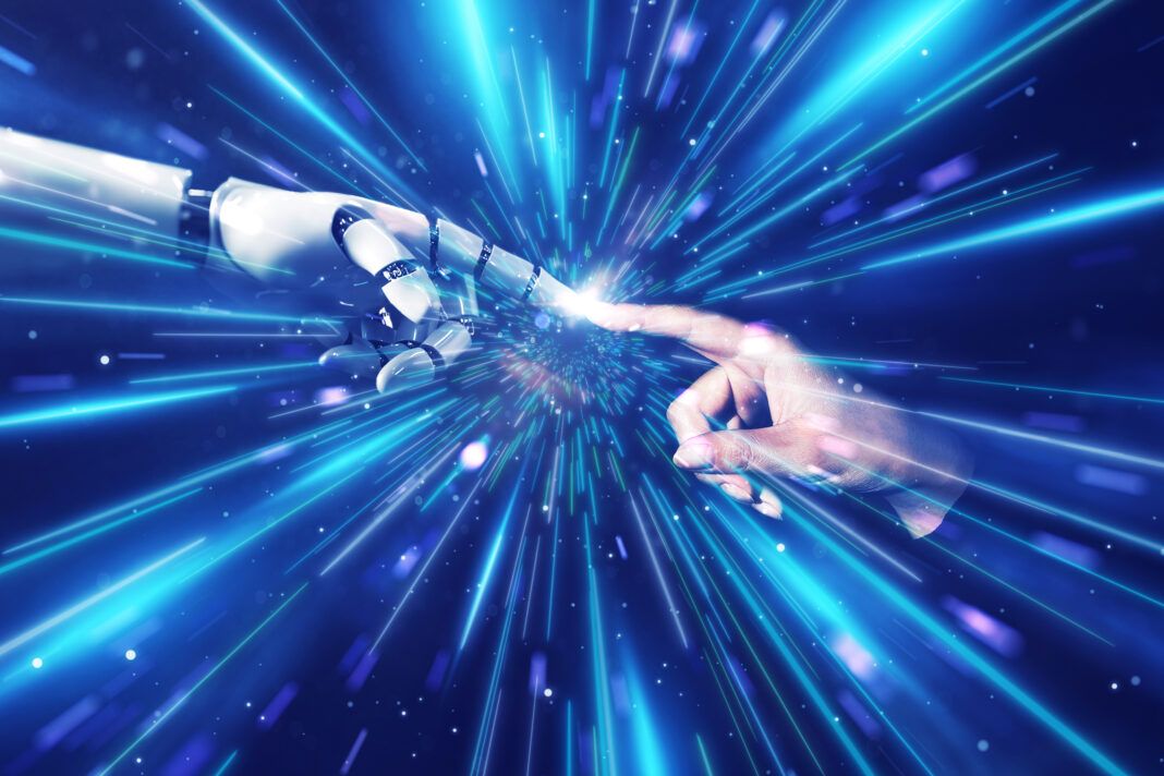 Robot and human becoming powerful