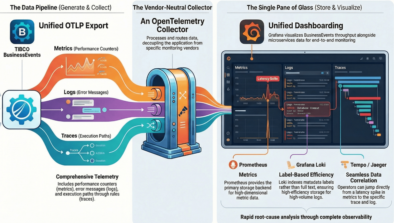 How to unify logs, metrics, and traces