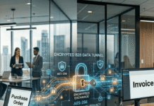 How does TIBCO secure B2B document exchange for end-to-end trust?