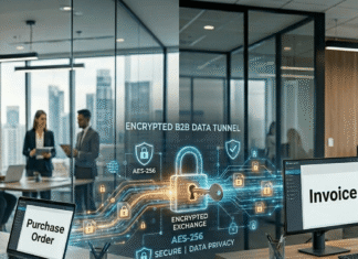 How does TIBCO secure B2B document exchange for end-to-end trust?