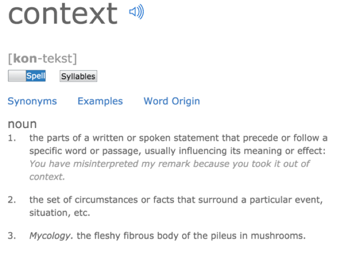 Context