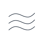 Three lines forming waves icon