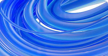 Abstract blue 3D curves