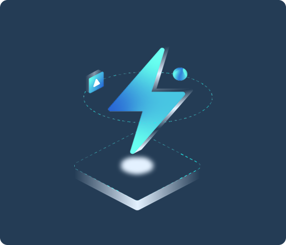 Blue lightning bolt icon