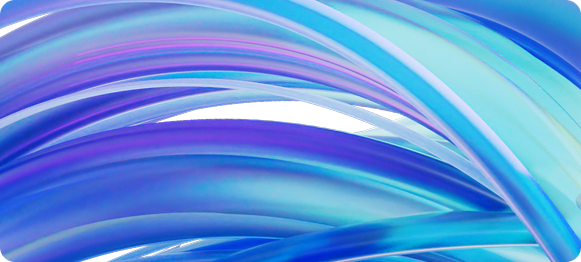 Abstract blue 3D curves