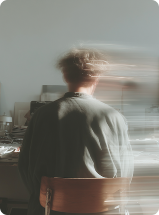 Person Fading Illustration