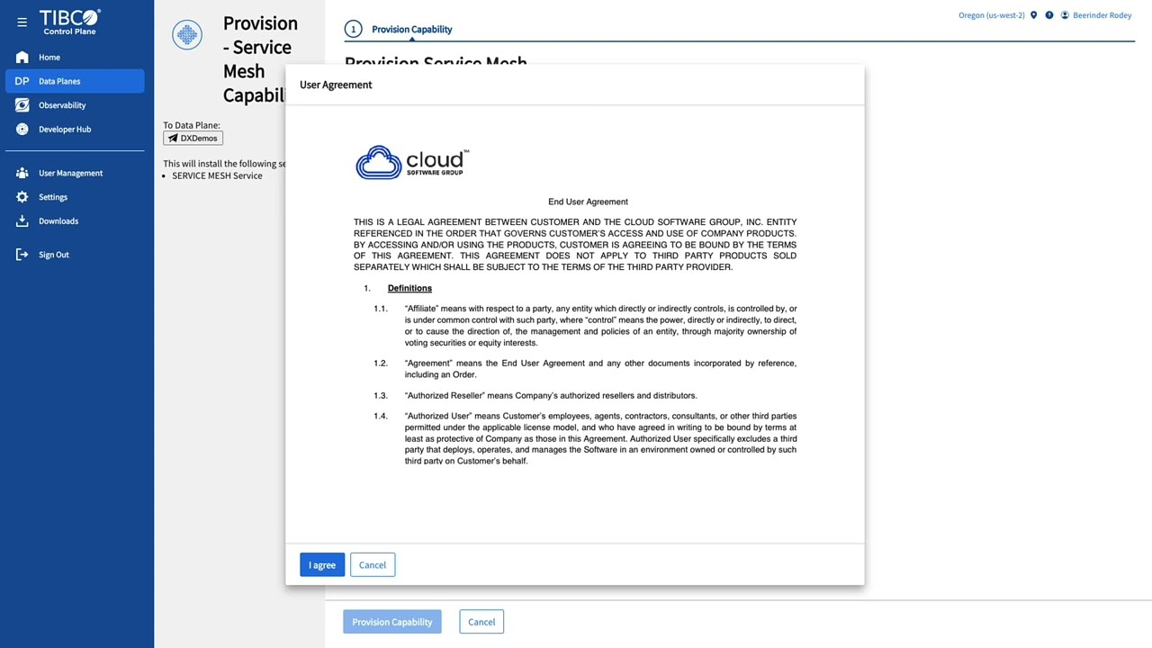 How to Provision a Data Plane
